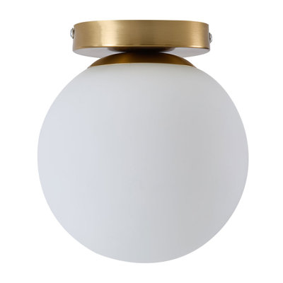 Glass Semi Flush Mount