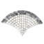 7" x 13" Marble Fish Scale Mosaic Wall & Floor Tile