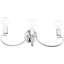 Luminaire de meuble-lavabo en chrome poli - 22 po, 3 lumières, base en acier