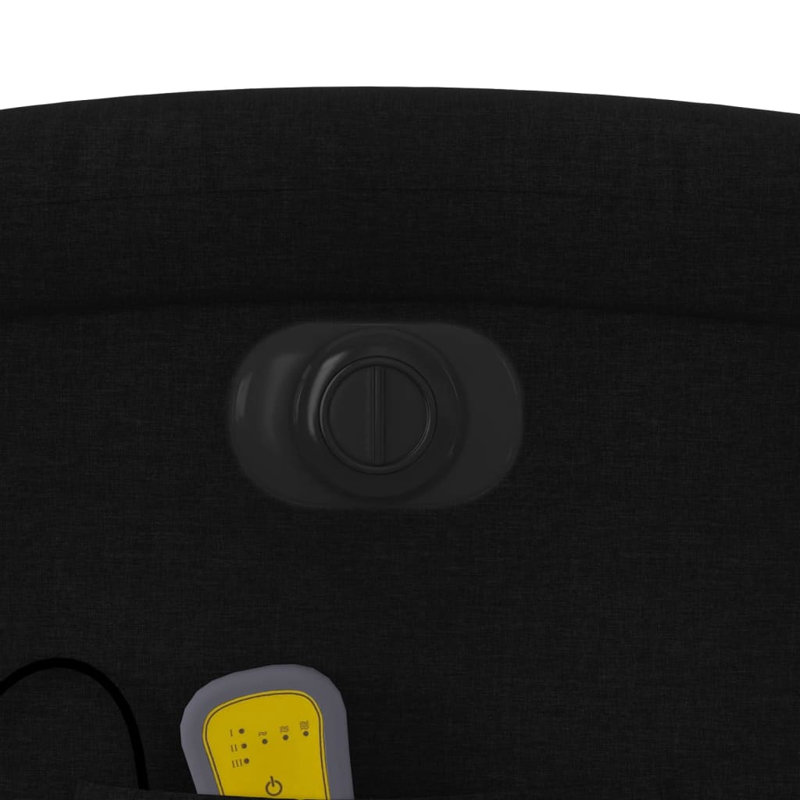 Fauteuil inclinable électrique de massage Ebern Designs, tissu noir 2ED0436F0C3E49728EEB1450FC8EBA75, Polyester noir, Power