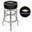 Swivel Upholstered Counter Stool with Metal Frame