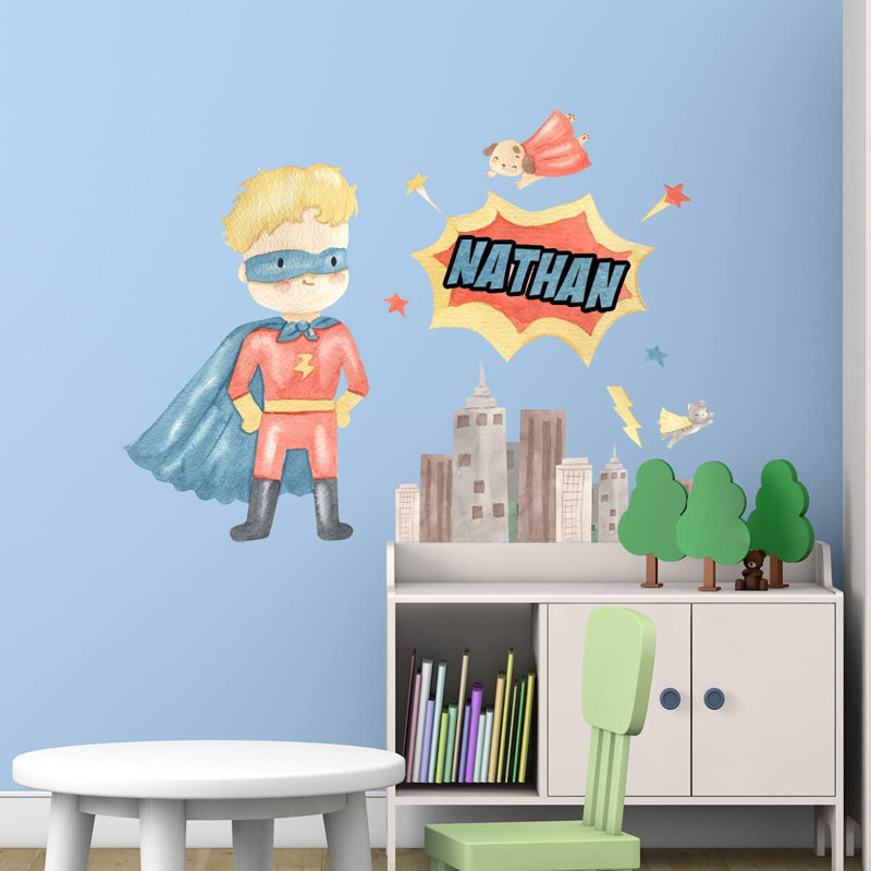 Adhésif décoratif superhéros, H 18 po x l 26 po, Oui