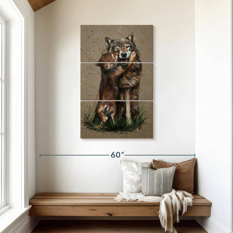 Brampt Wolf Parenting, 45" H x 28" W