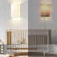 Battery Operated Wall Lights Set of 2 - Rechargeable Fabric Wall Sconces with Remote Control, Dimmable LED Wall Lamps in RGB + Warm White, Ideal for Bedroom and Living Room Lighting [Energy Class E]