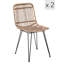 Ensemble de 2 chaises Soud en métal et rotin naturel