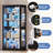 Glass Display Cabinet with Dazzles LED Lights-419259058
