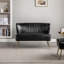 Causeuse moderne en similicuir sans accoudoirs Leona-1624575733