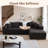 No Assembly Required Compression Packed Corduroy Fabric Sofa-995107882-991006489