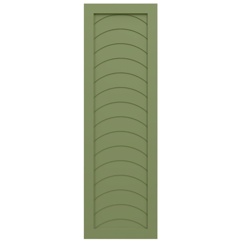 Volets de style moderne EnduraCore Composite Kyoto, Vert mousse, L 18 po, H 44 po