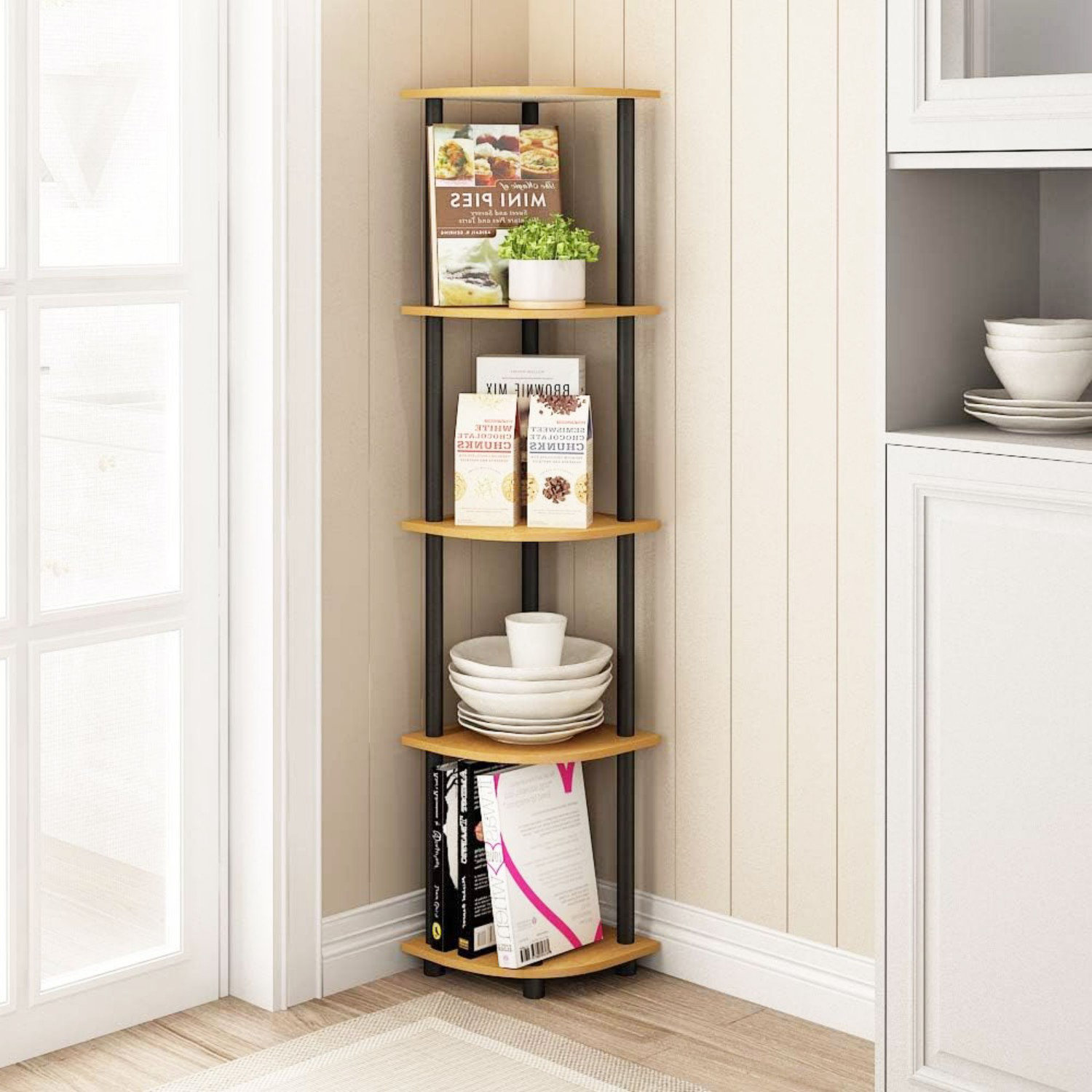 NIHAISHI 5-Tier Corner Display Rack - Wayfair Canada