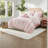 Pink Twin/Twin XL Bedding Sets, Microfiber Ruffle Comforter, Romantic Bedroom