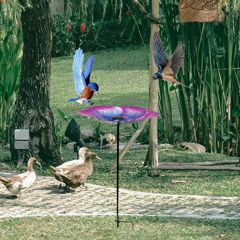 Inserts de mangeoires pour oiseaux, 19,68 x 7,67 po, bleu