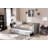 Upholstered Linen Daybed with Trundle Bed-1727190816