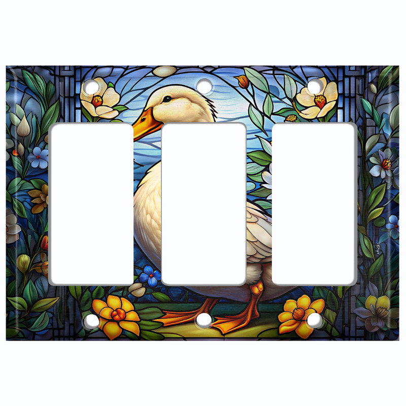 Couvercle de plaque d'interrupteur en métal; Bascule Gfi à 3 bandes US, Triple GFI / berçant # 7