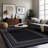 Raceland Black Non-Slip Area Rug-1916863925