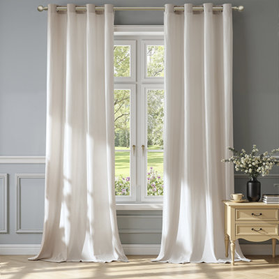 Velvet Blackout Thermal Curtain Panel –  Room-Darkening Grommet Solid Color Drapes for Living Room Bedroom (Set of 2)