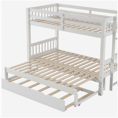 Double Pull-out Bunk Bed with Wheels