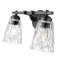 Meuble-lavabo 2 lumières noir mat Andree-123223159