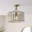 Clear Glass Flush Mount