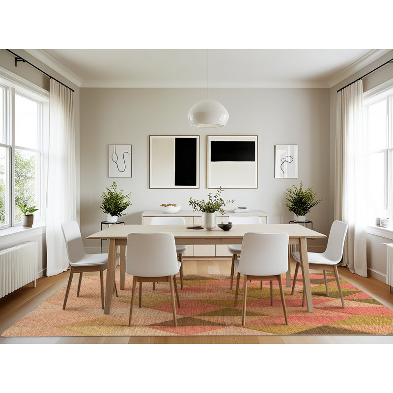Geometric Indoor Rug, Rectangle 7' x 10'