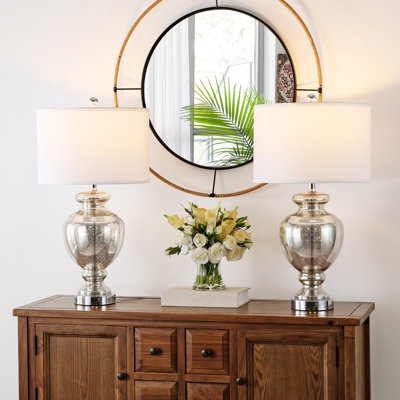 Briggs 28" Mercury Glass Table Lamp