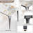 Krystah Rectangular Large Corner of Sintered Stone Ceramics Dining Table with Metal legs-1129429573-1129429572