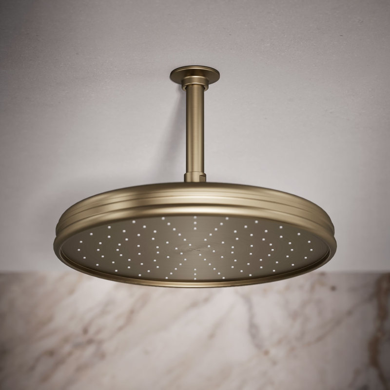 Rain Fixed Shower Head, Vibrant Brushed Bronze