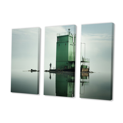 Ensemble d'art mural sur toile Fabrice Mint Mirage - usines