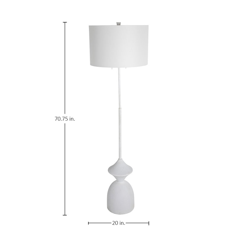 Charta Floor Lamp, Plaster White