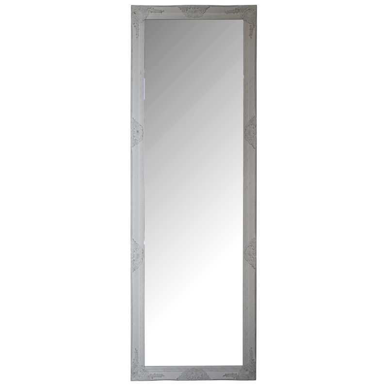 Lepore Wood Flat Wall Mirror, 187cm H x 62cm W x 4cm D