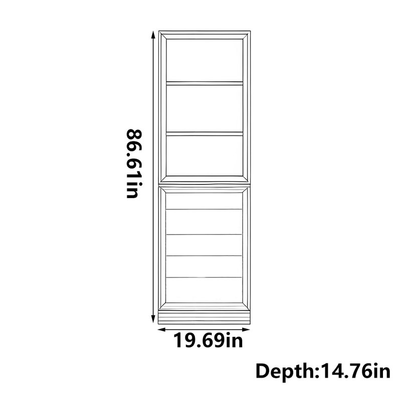 American style light luxury bookcase