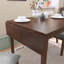 Table de salle à manger extensible de 29 à 45 po pour 4 personnes, table de cuisine pliante avec pieds en bois d'hévéa, table de salle à manger peu encombrante pour le salon, la cuisine, la salle à manger et le petit espace (table seulement)-130828482