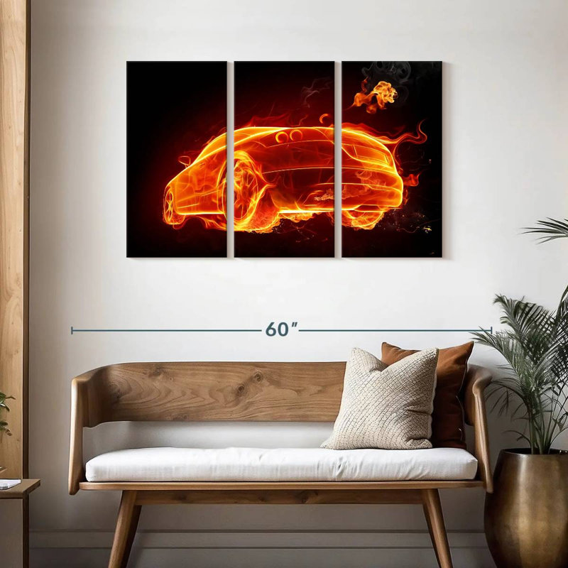 Mehar Fire Car, 28" H x 45" W