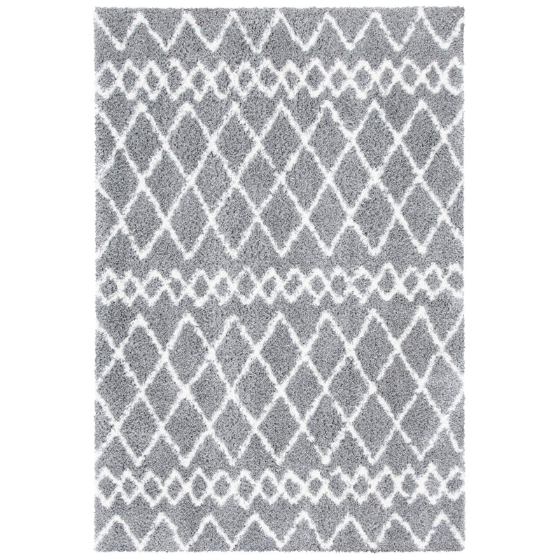 Matterson Berber Shag Performance Geometric Rug, Rectangle 2'6" x 4'