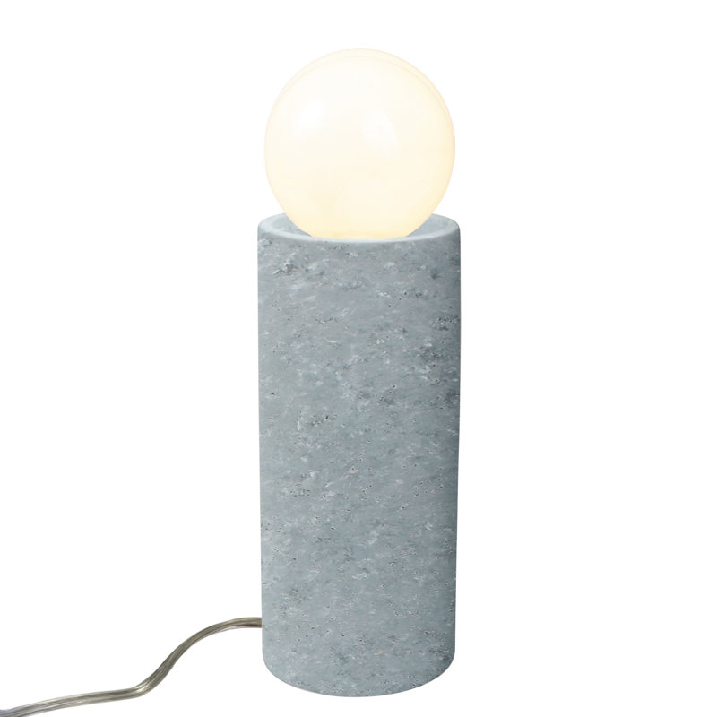 Lampe de table Rachid, H 16,5 po x l 5,5 po x P 5,5 po, Béton