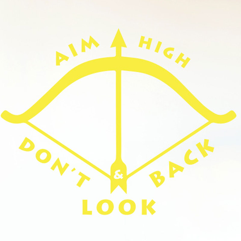 Wall Decal, Bright Yellow, Large