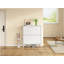 Storage Cabinet, Narrow Shoe Cabinet With Solid Wood Legs And Anti-Tip Kit For Small Spaces