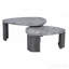 Ensemble de 2 tables basses gigognes Granite Grey