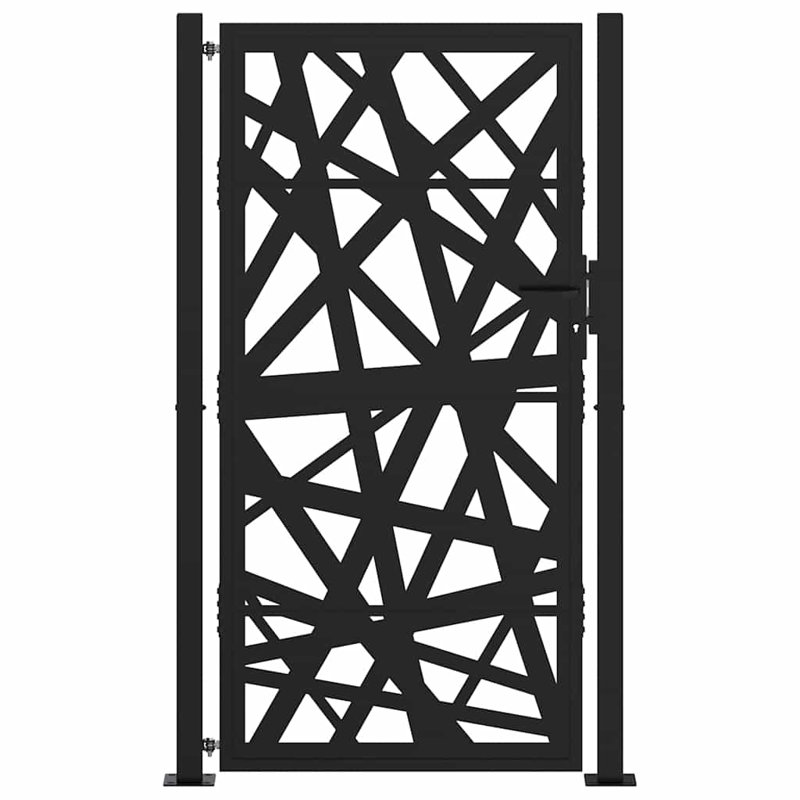 Weathering Steel Gate, 105 x 180 cm, Black