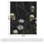 Jeté en flanelle Skulls And Flowers-133659209