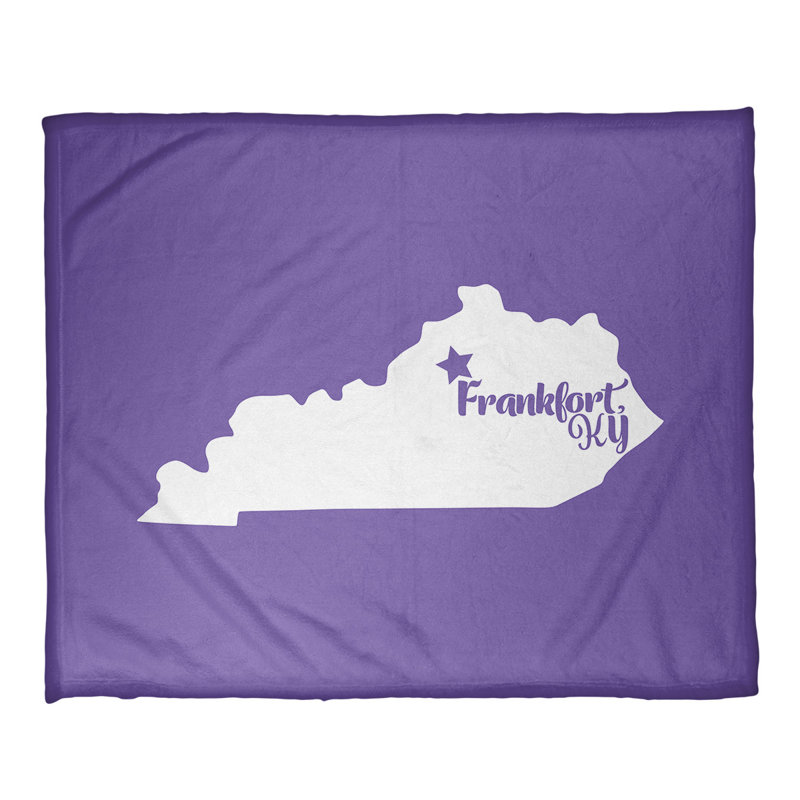 Jeté polaire frankfort kentucky, l 32,5 po x L 42,5 po, Mauve