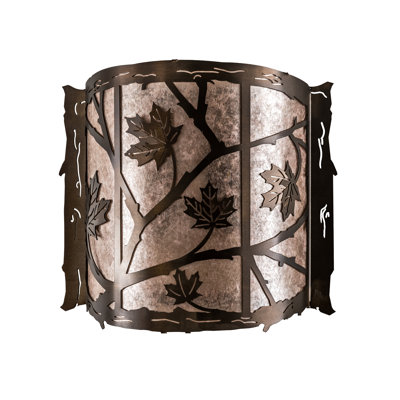 Rustic Lodge Flush Mounted Sconce