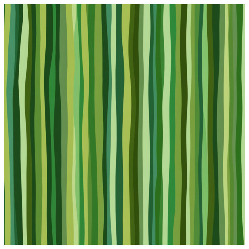 Tapis de bain vert à rayures, L 34 po x L 21 po