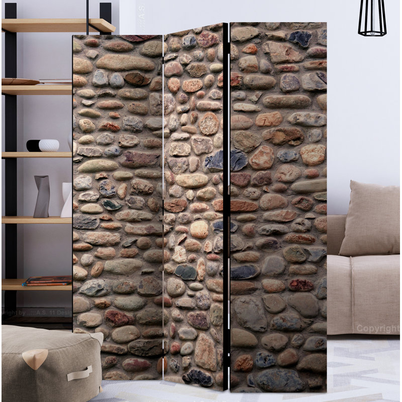 Coffey 172cm H Solid Wood Folding Room Divider, 3