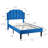 Twin size Bed with Adjustable Tufted Headboard, Platform Bed, Mattress foundation, No Box Spring Needed-2101124069-2101124066