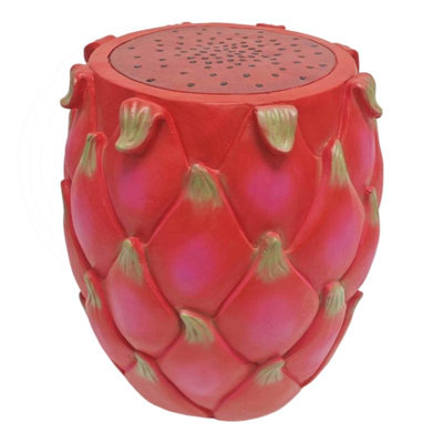 Dragon Fruit Shaped Resin Stool Side Table