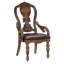 Ensemble de fauteuils de salle à manger avec siège rembourré en similicuir 2 pièces