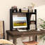 Tablette de bureau avec tablettes anti-basculement noires