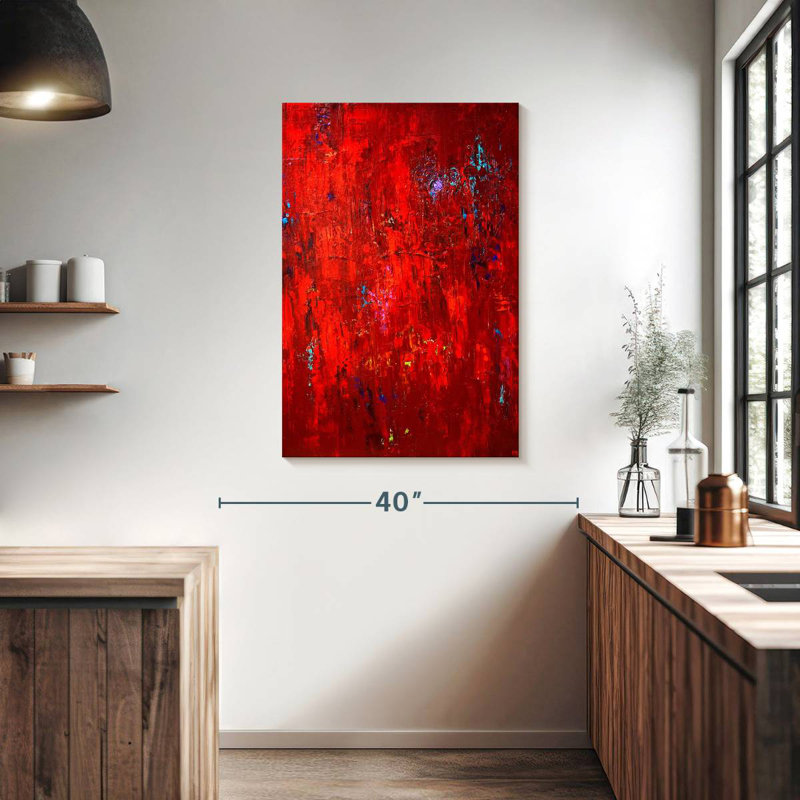 Avery Red I, 39" H x 26" W