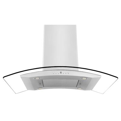 30"" 400 CFM Convertible Island Range Hood in Brushed 430 Stainless Steel -  ZLINE, GL14i-30